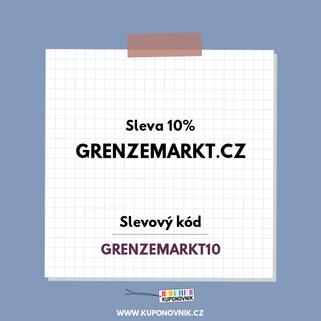 Grenzemarkt.cz slevový kód - Sleva 10%