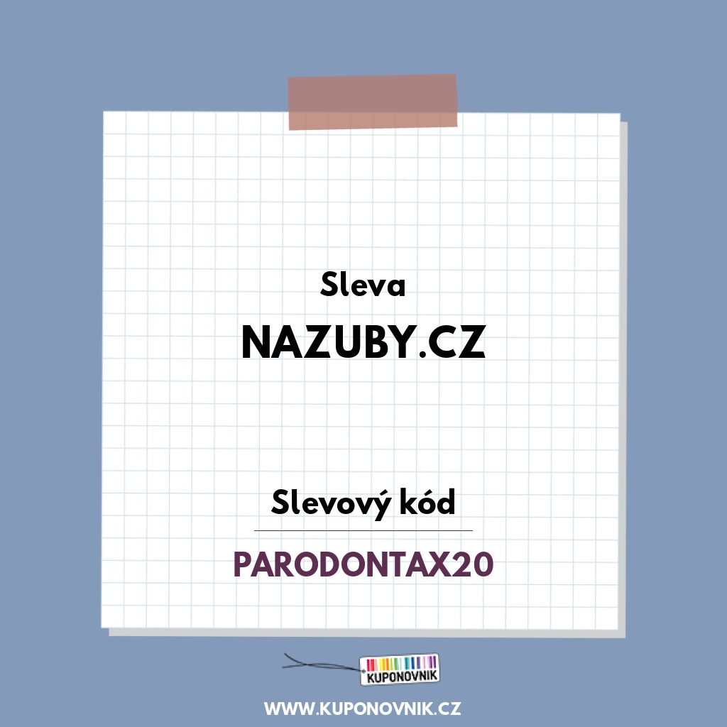 Nazuby.cz slevový kód - Sleva