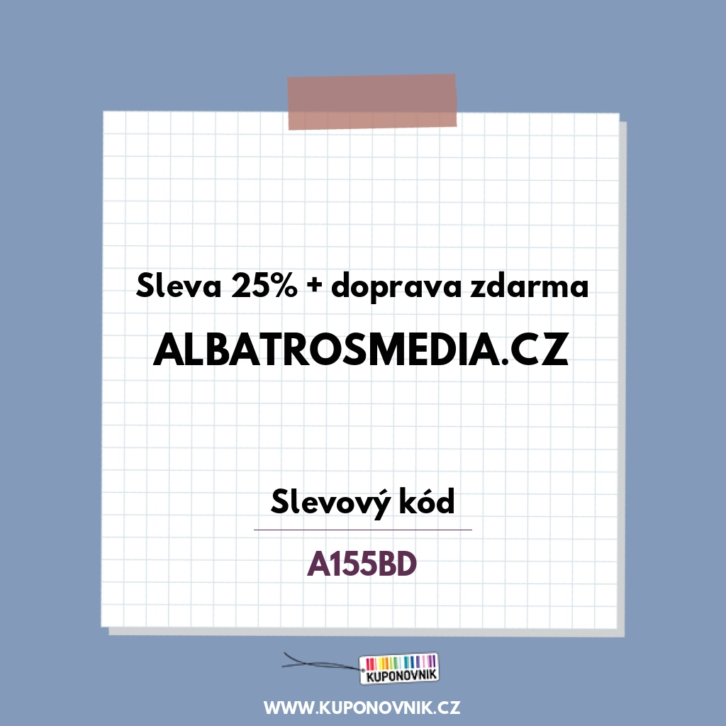 Albatrosmedia.cz slevový kód - Sleva 25%
