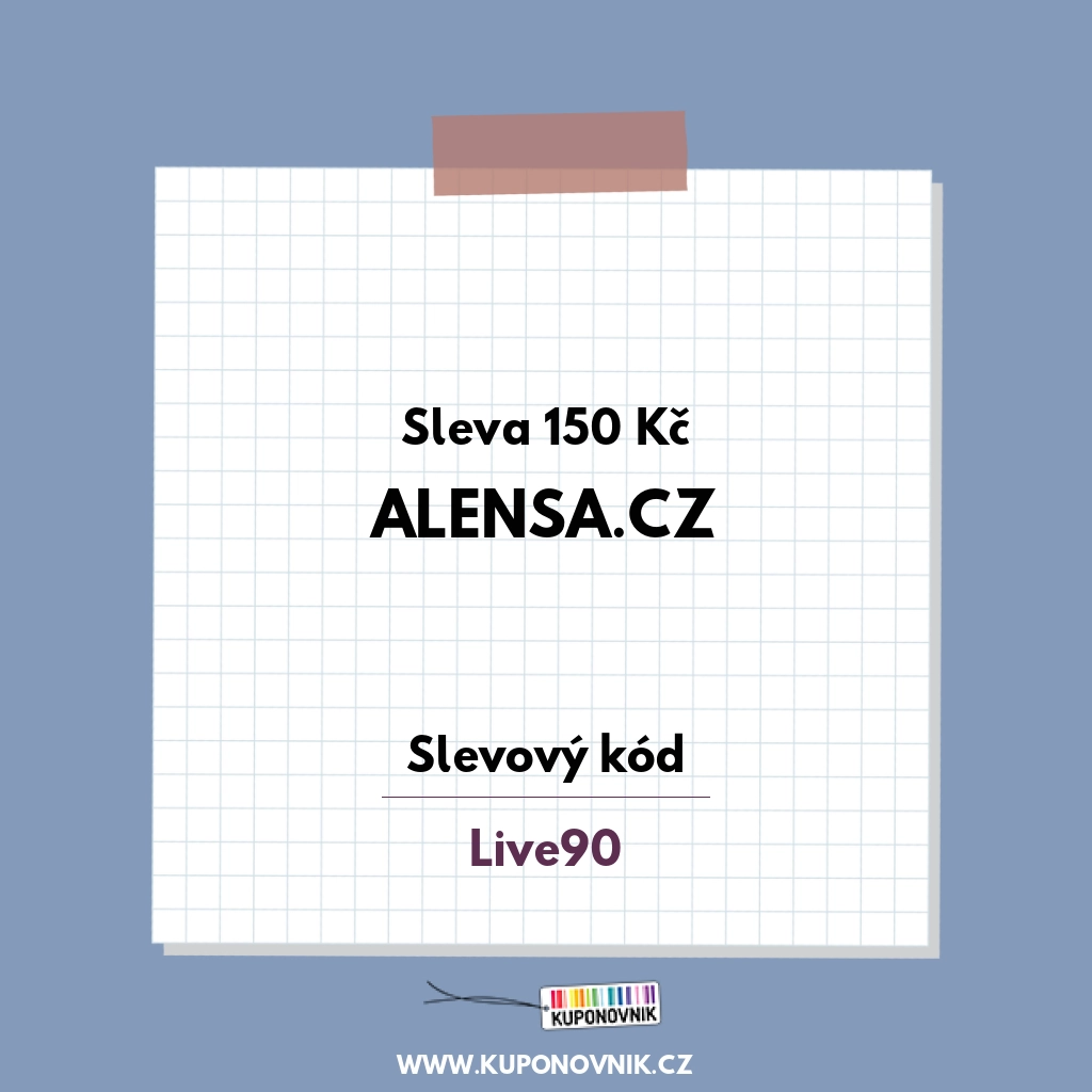 Alensa.cz slevový kód - Sleva 150 Kč