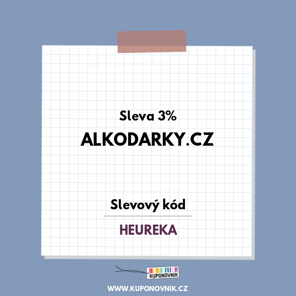 Alkodarky.cz slevový kód - Sleva 3%
