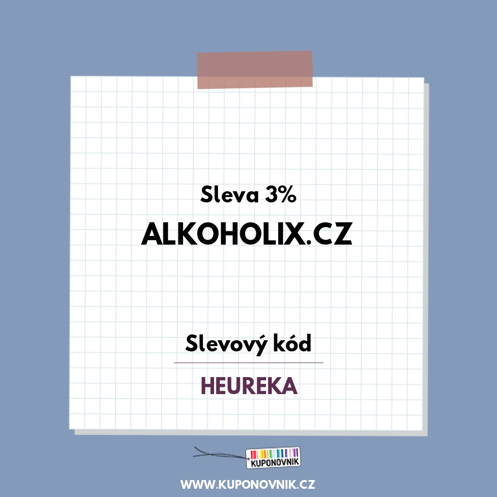 Alkoholix.cz slevový kód - Sleva 3%