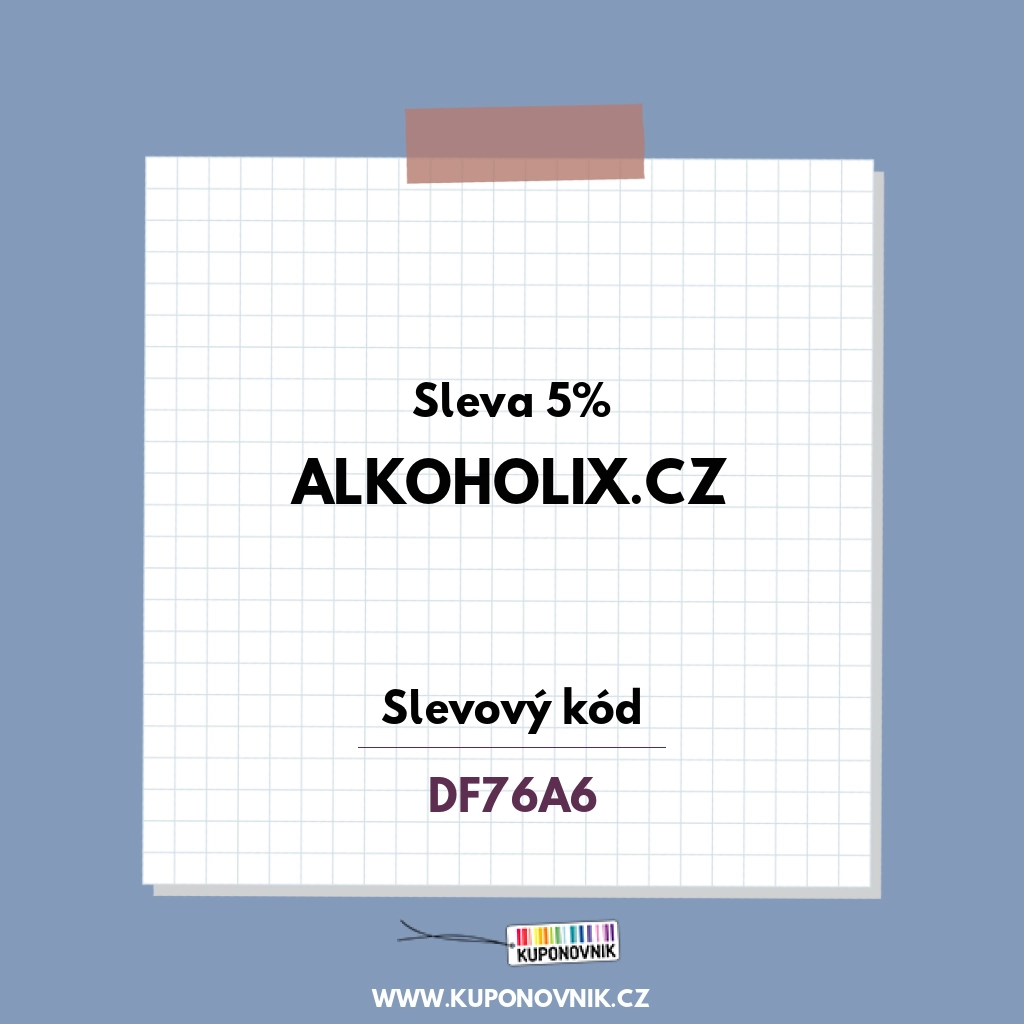 Alkoholix.cz slevový kód - Sleva 5%