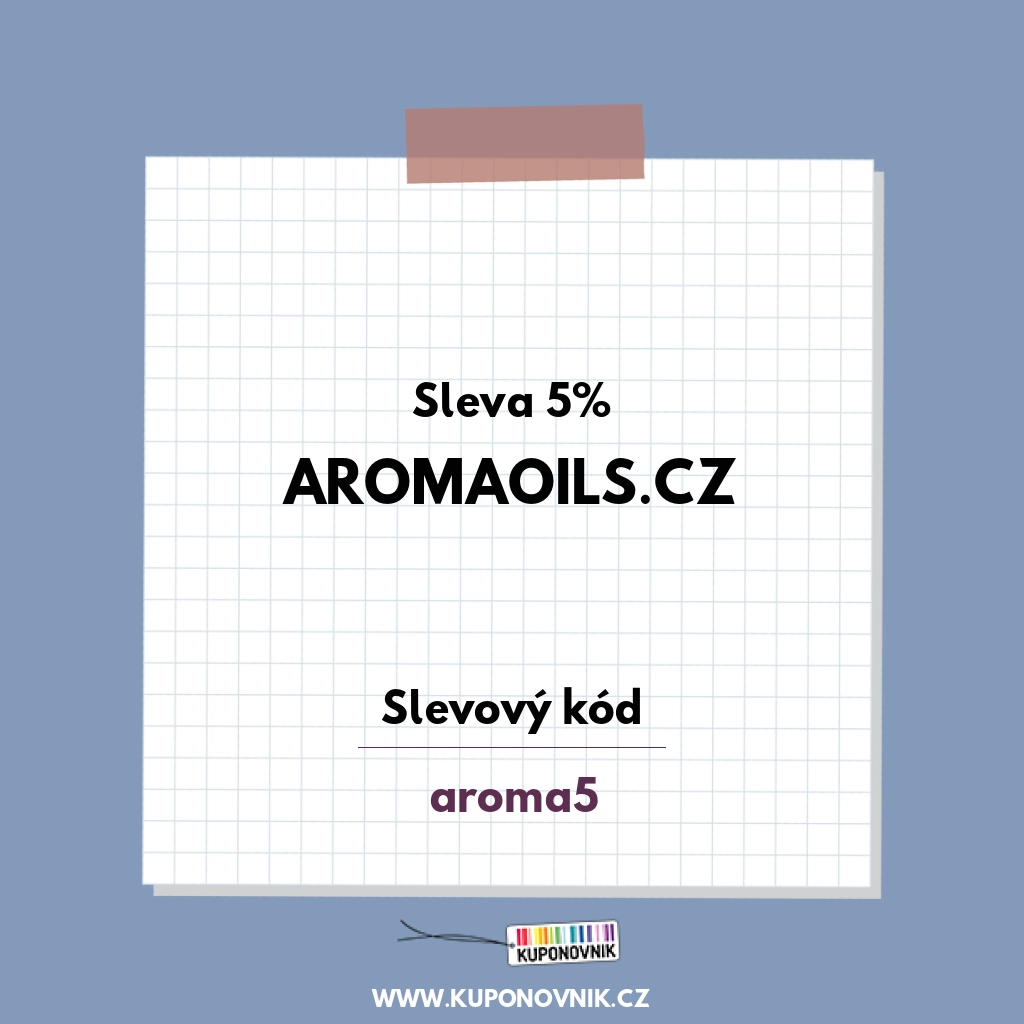 Aromaoils.cz slevový kód - Sleva 5%