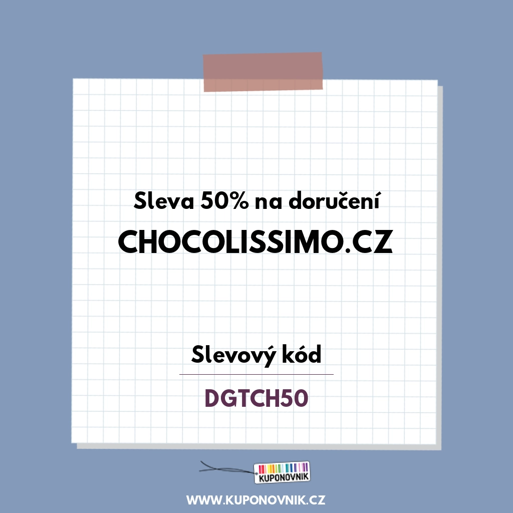Chocolissimo.cz slevový kód - Sleva 50%