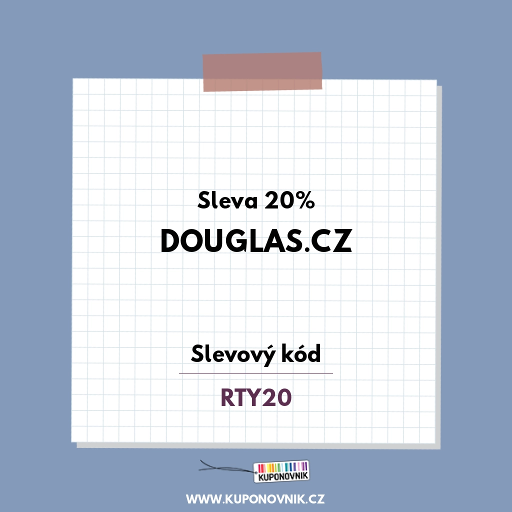 Douglas.cz slevový kód - Sleva 20%