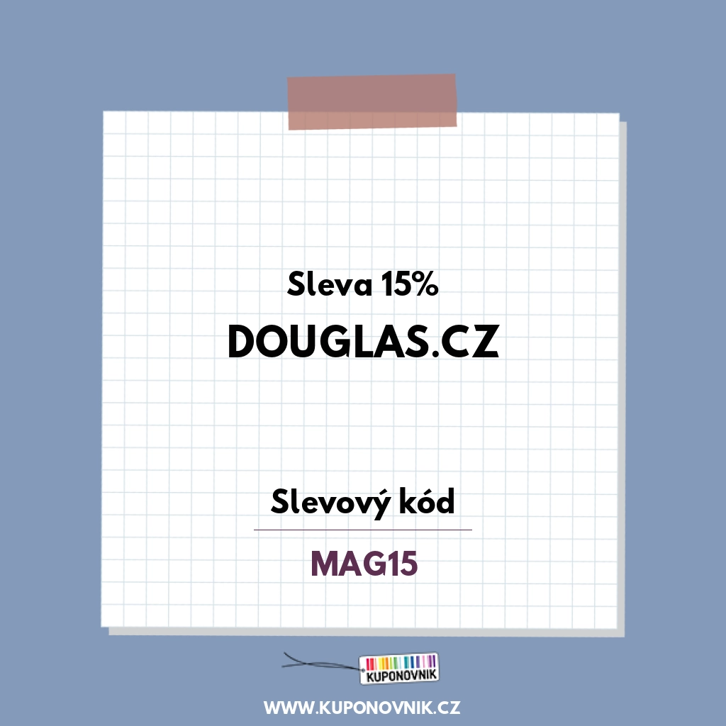Douglas.cz slevový kód - Sleva 15%