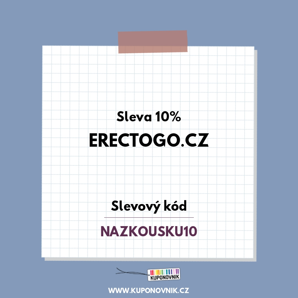 Erectogo.cz slevový kód - Sleva 10%