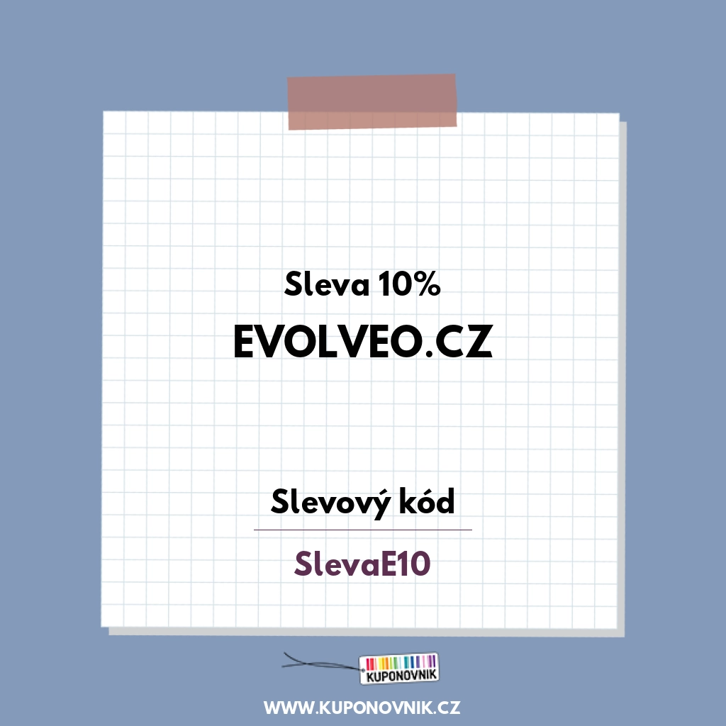 Evolveo.cz slevový kód - Sleva 10%