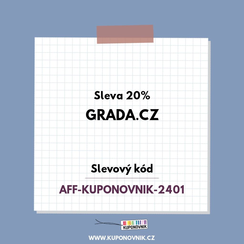 Grada.cz slevový kód - Sleva 20%