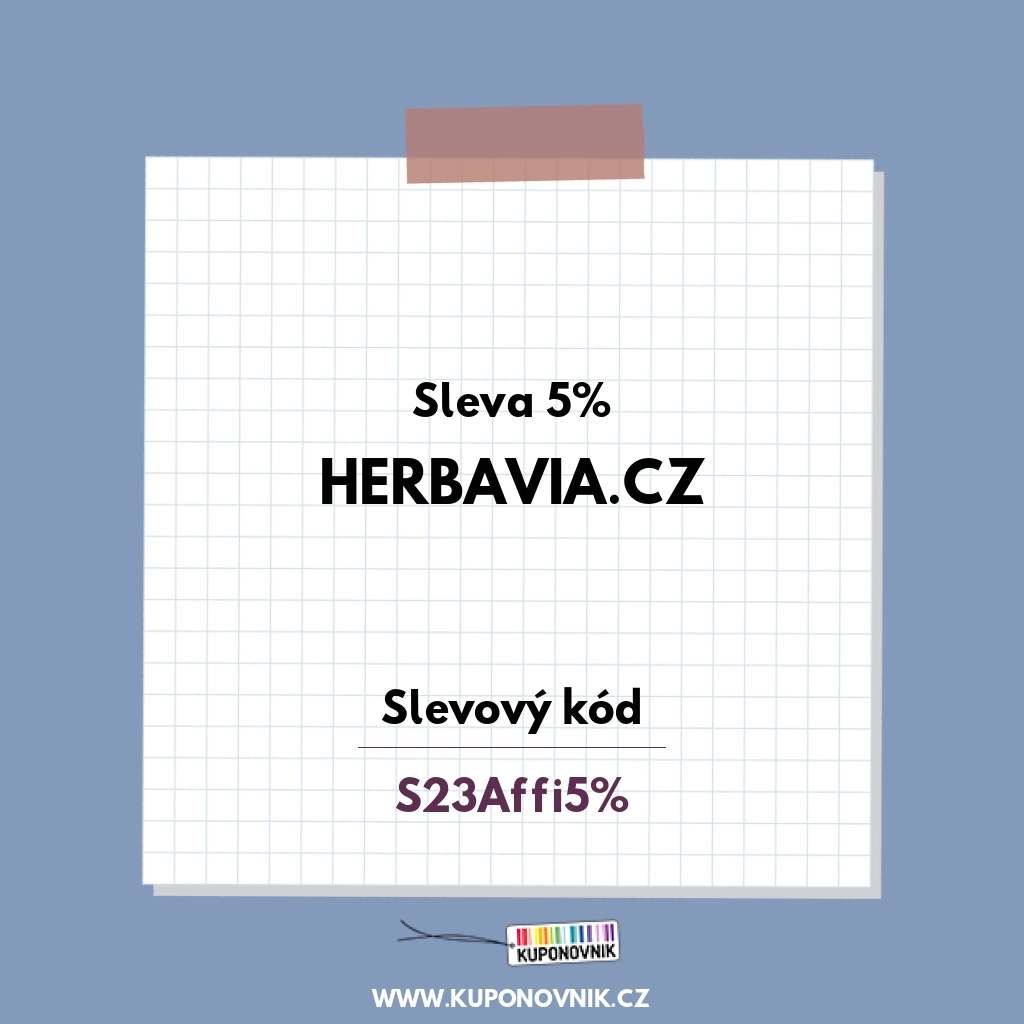 Herbavia.cz slevový kód - Sleva 5%