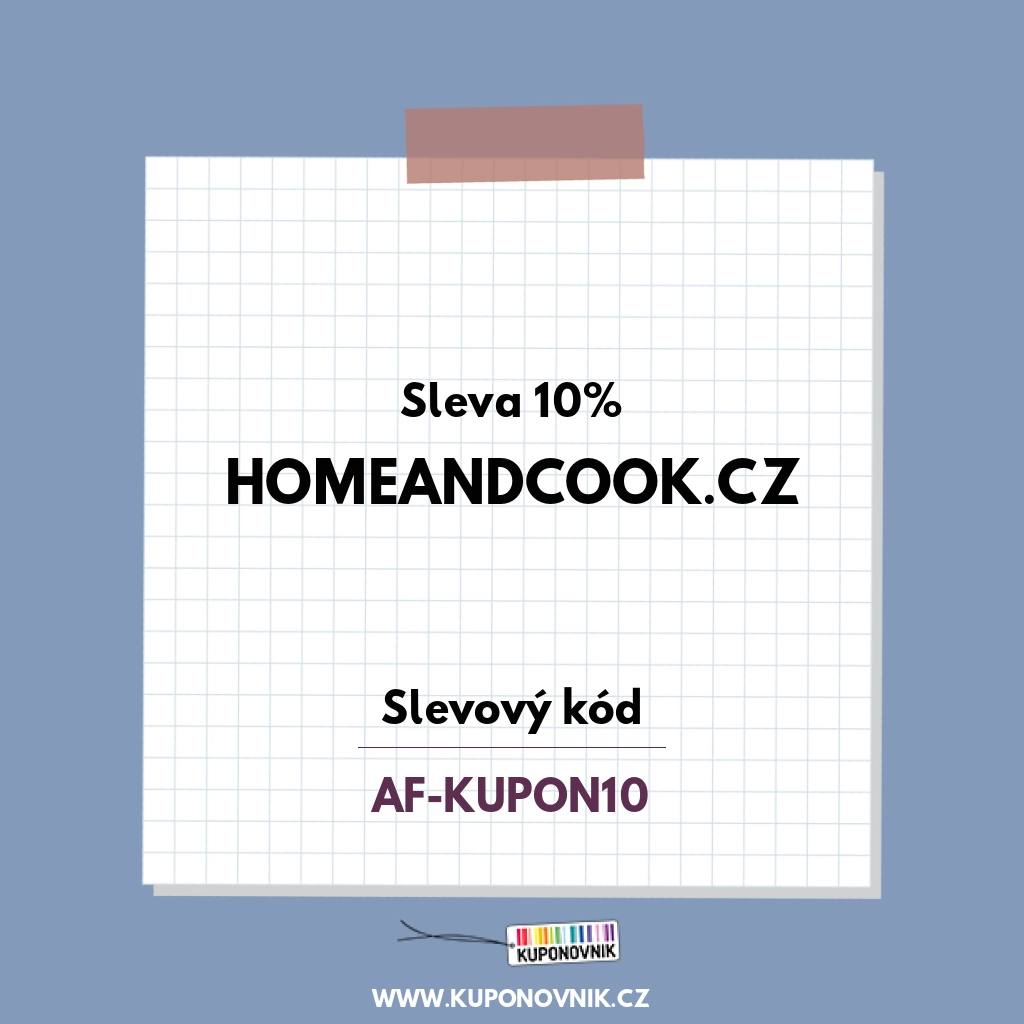 Homeandcook.cz slevový kód - Sleva 10%