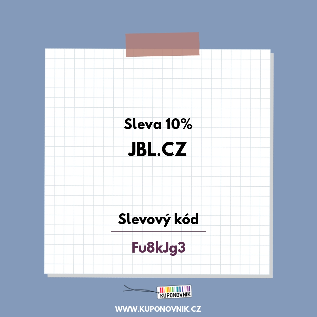 JBL.cz slevový kód - Sleva 10%