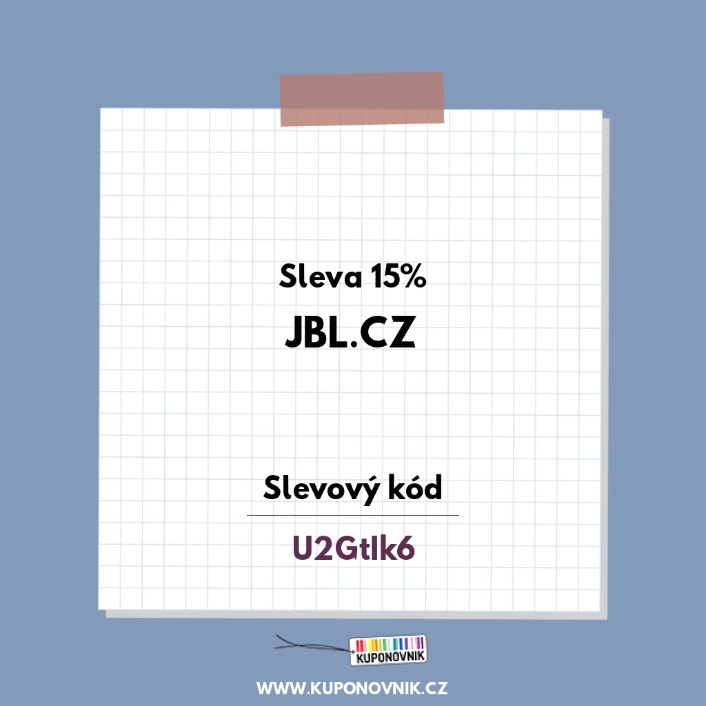 JBL.cz slevový kód - Sleva 15%