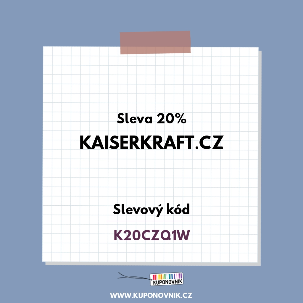 Kaiserkraft.cz slevový kód - Sleva 20%