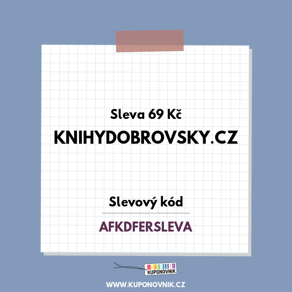 KnihyDobrovsky.cz slevový kód - Sleva 69 Kč