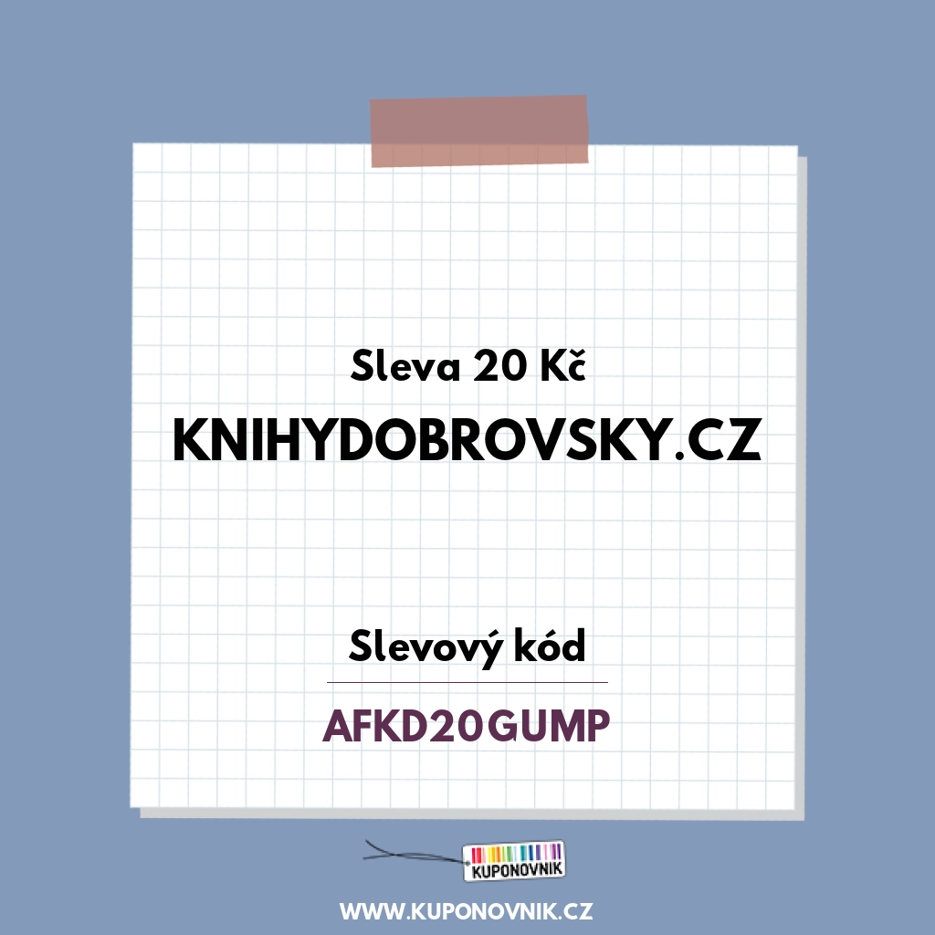 KnihyDobrovsky.cz slevový kód - Sleva 20 Kč