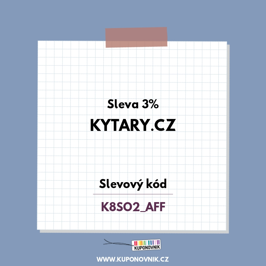 Kytary.cz slevový kód - Sleva 3%