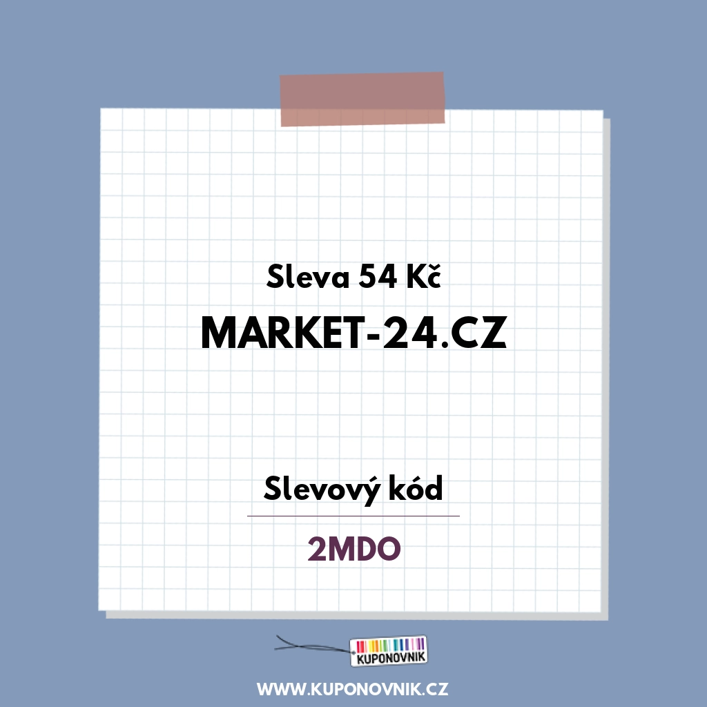 Market-24.cz slevový kód - Sleva 54 Kč