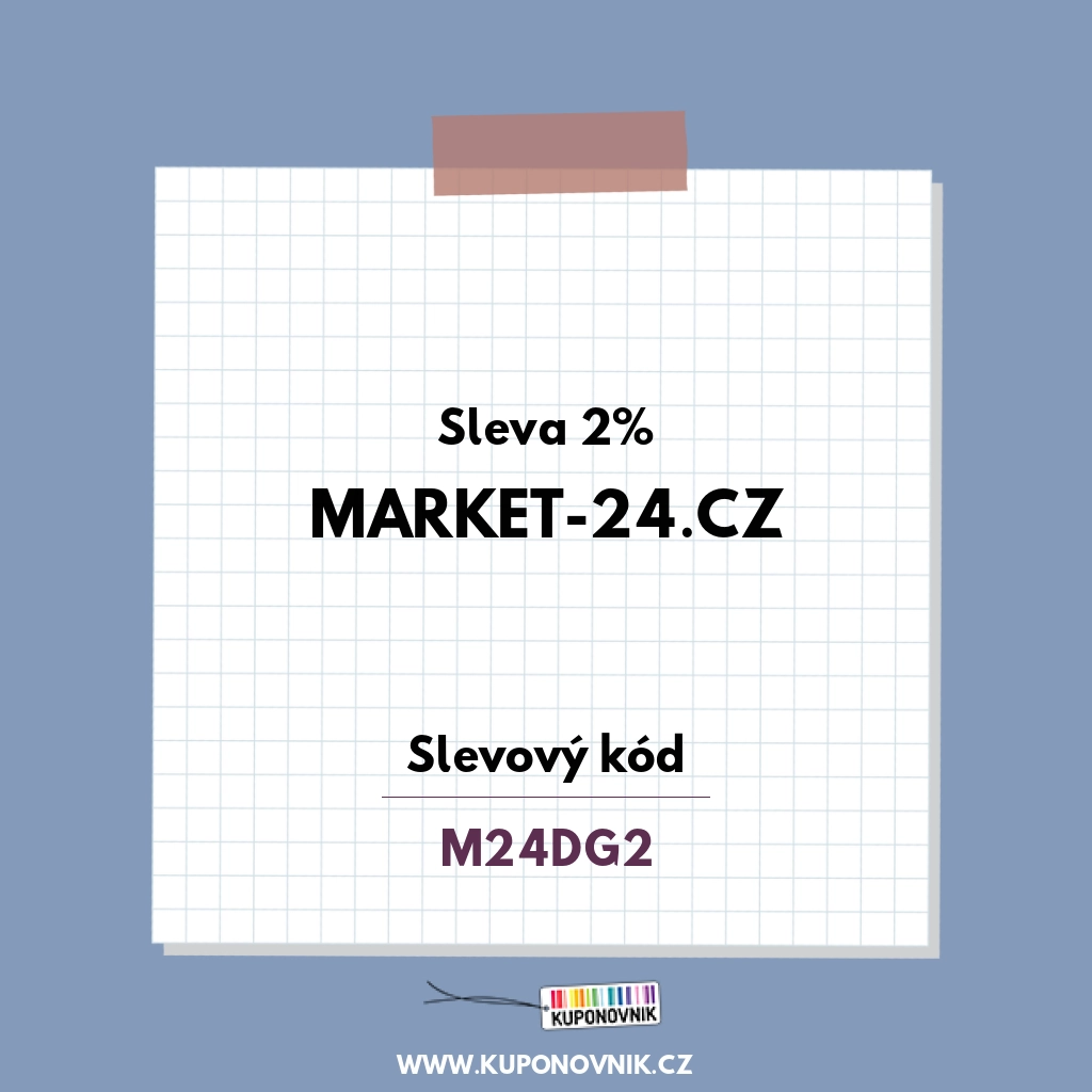 Market-24.cz slevový kód - Sleva 2%