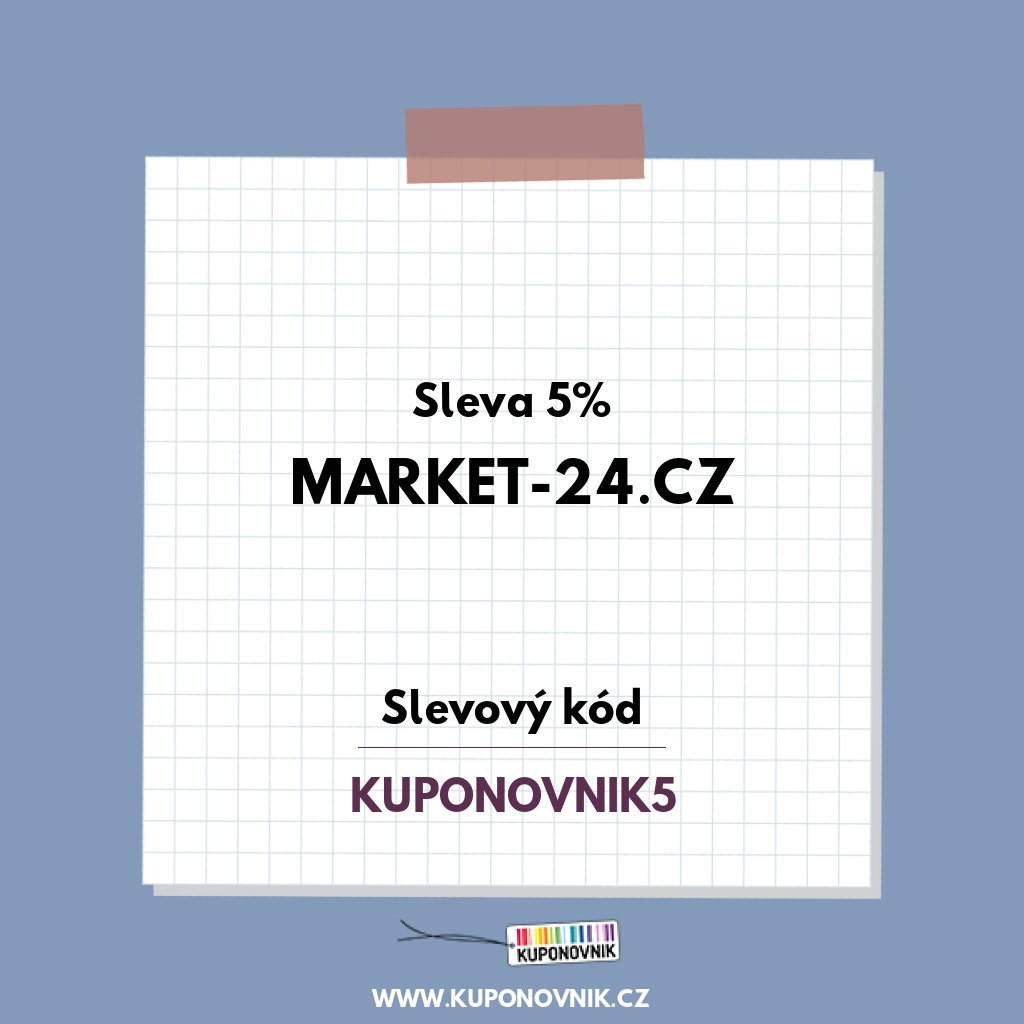 Market-24.cz slevový kód - Sleva 5%