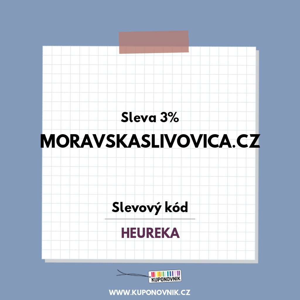 MoravskaSlivovica.cz slevový kód - Sleva 3%