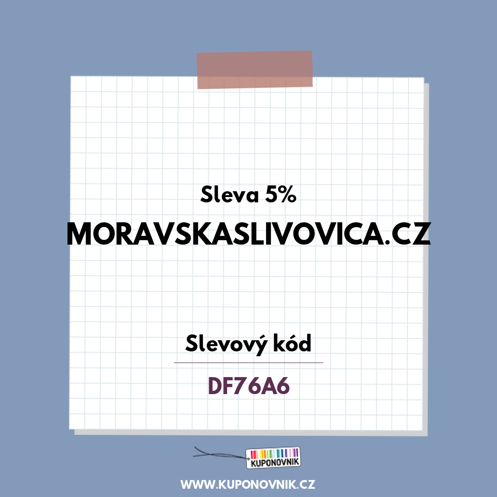 MoravskaSlivovica.cz slevový kód - Sleva 5%
