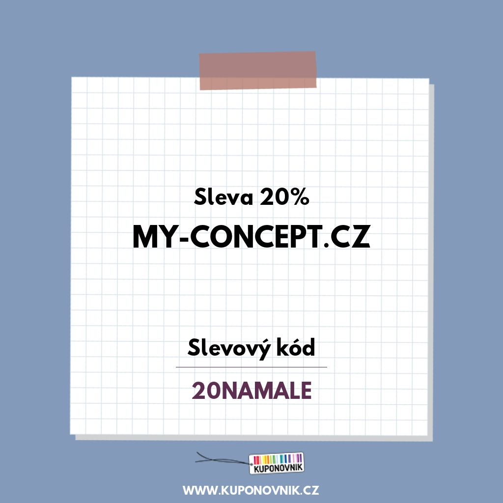 My-Concept.cz slevový kód - Sleva 20%