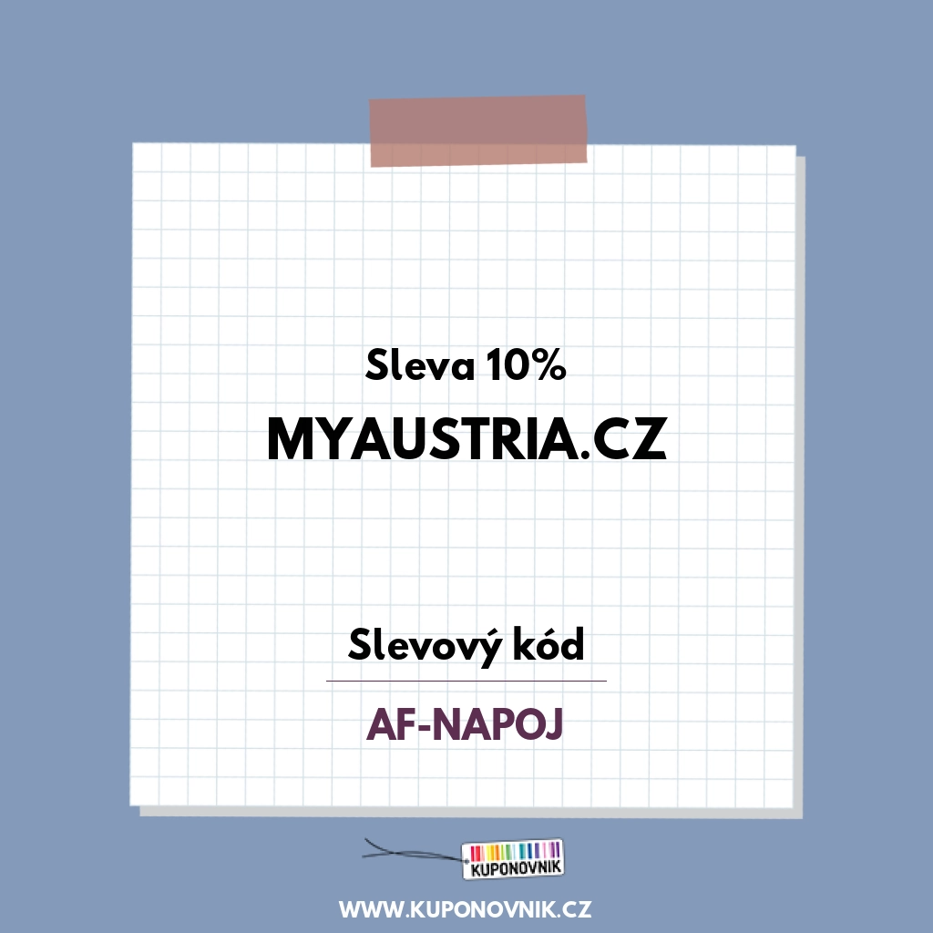 MyAustria.cz slevový kód - Sleva 10%