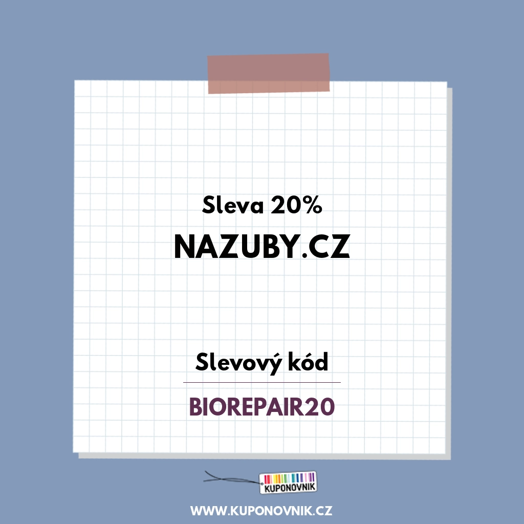 Nazuby.cz slevový kód - Sleva 20%