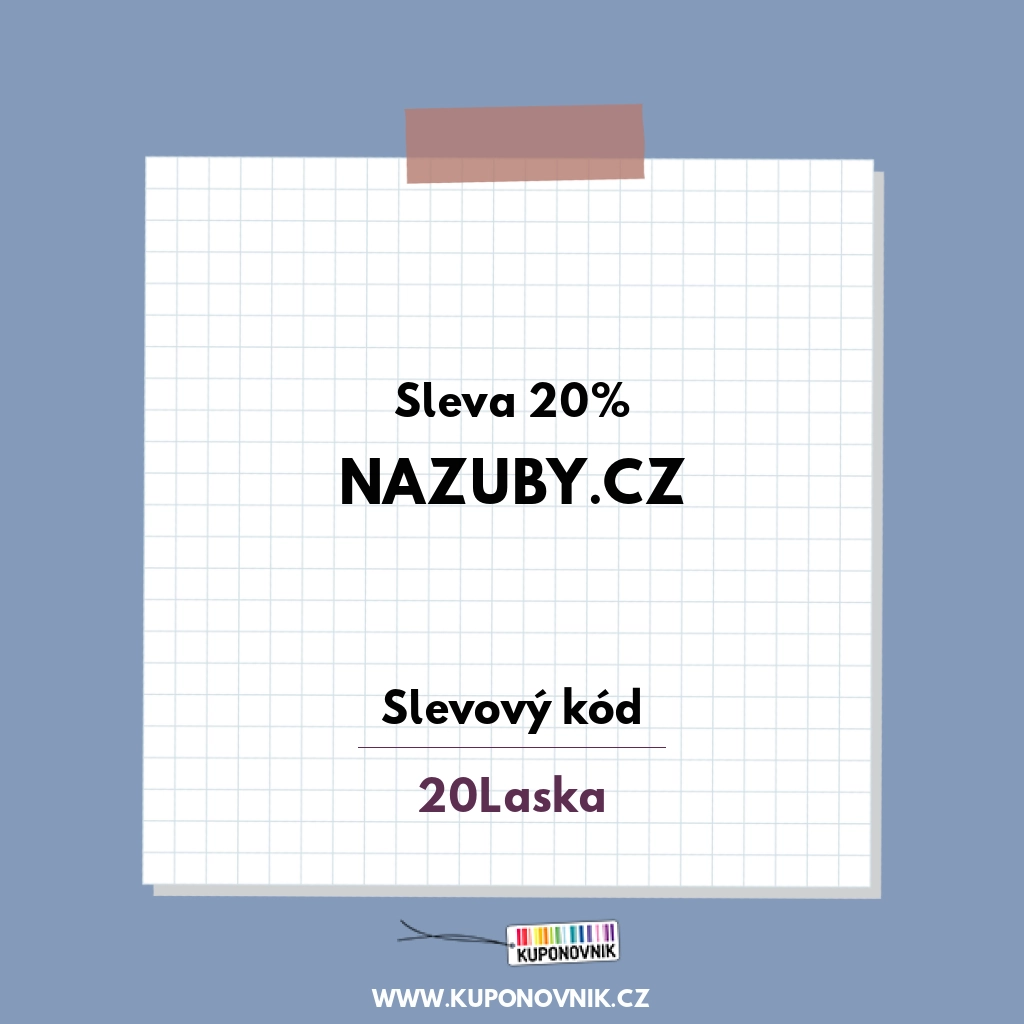 Nazuby.cz slevový kód - Sleva 20%