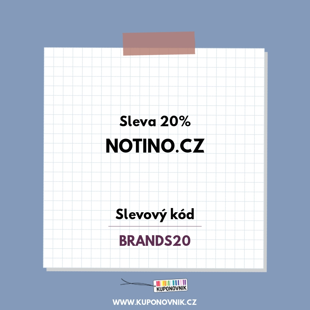 Notino.cz slevový kód - Sleva 20%