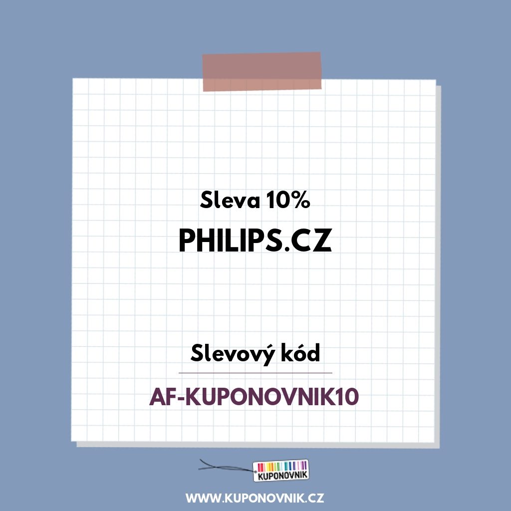 Philips.cz slevový kód - Sleva 10%
