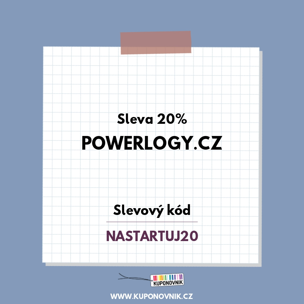 Powerlogy.cz slevový kód - Sleva 20%