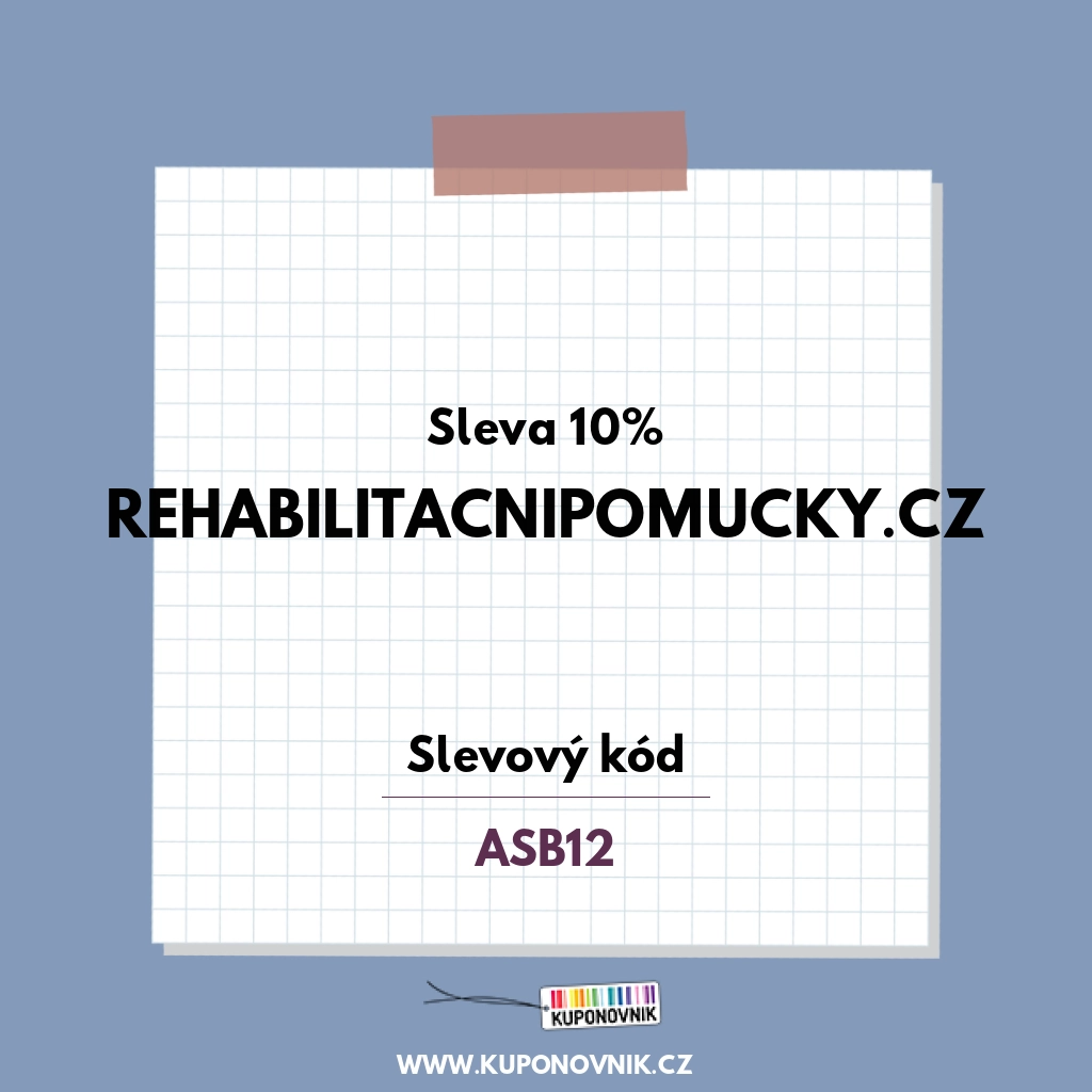 Rehabilitacnipomucky.cz slevový kód - Sleva 10%