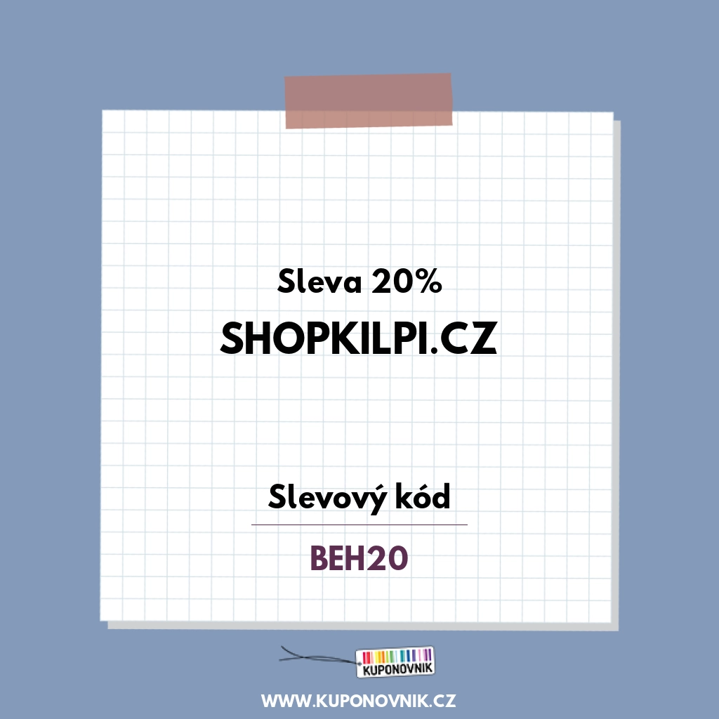ShopKilpi.cz slevový kód - Sleva 20%