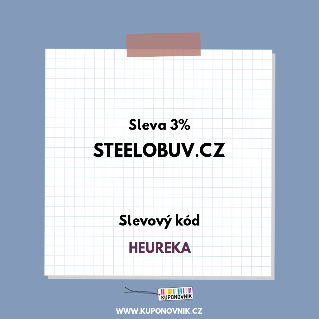 SteelObuv.cz slevový kód - Sleva 3%