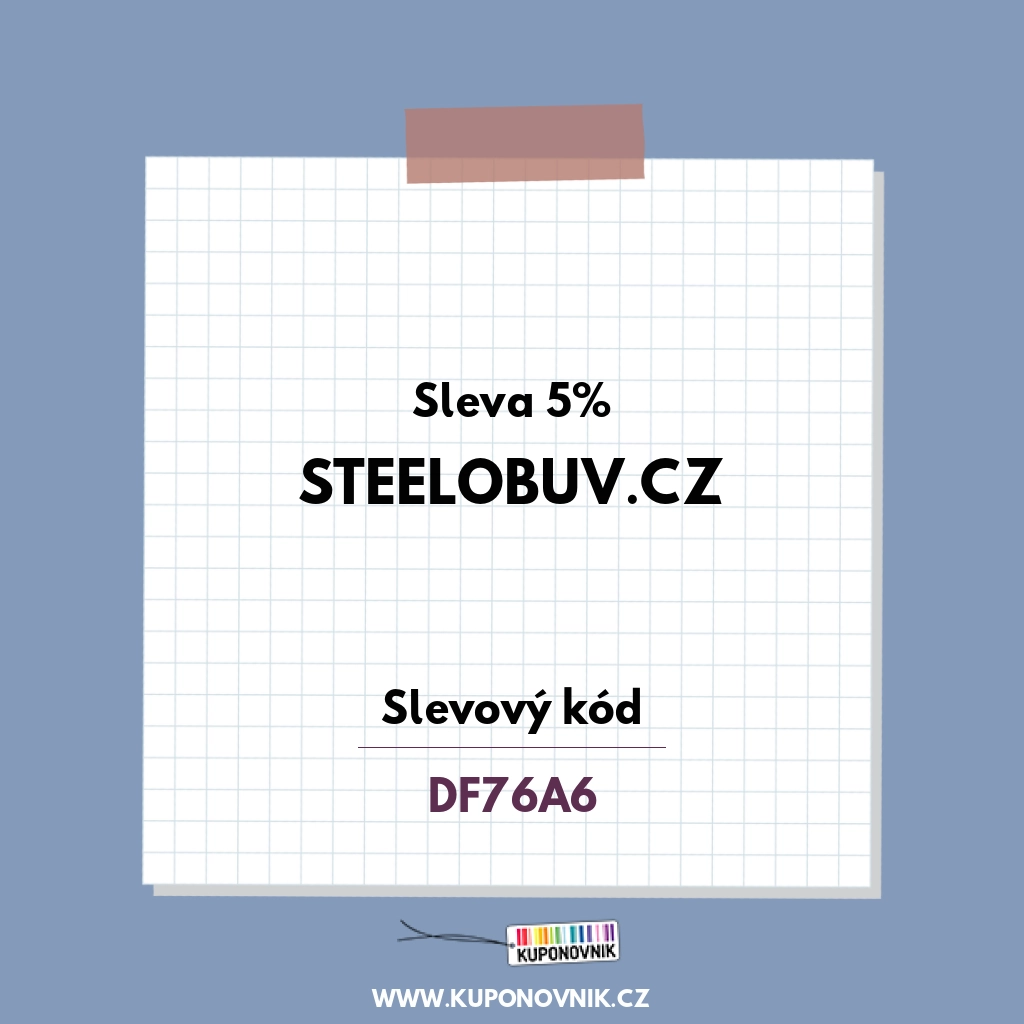 SteelObuv.cz slevový kód - Sleva 5%