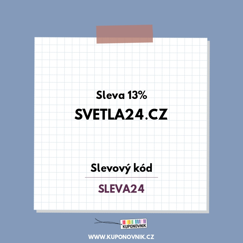 Svetla24.cz slevový kód - Sleva 13%
