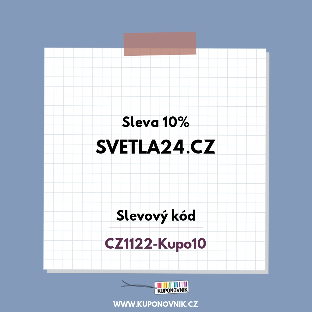 Svetla24.cz slevový kód - Sleva 10%