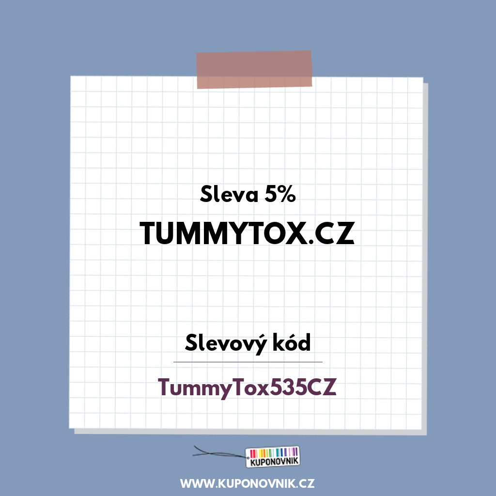 Tummytox.cz slevový kód - Sleva 5%