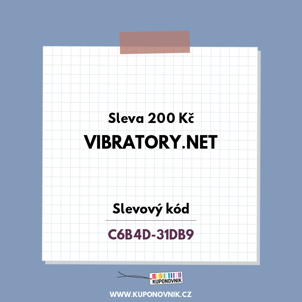 Vibratory.net slevový kód - Sleva 200 Kč