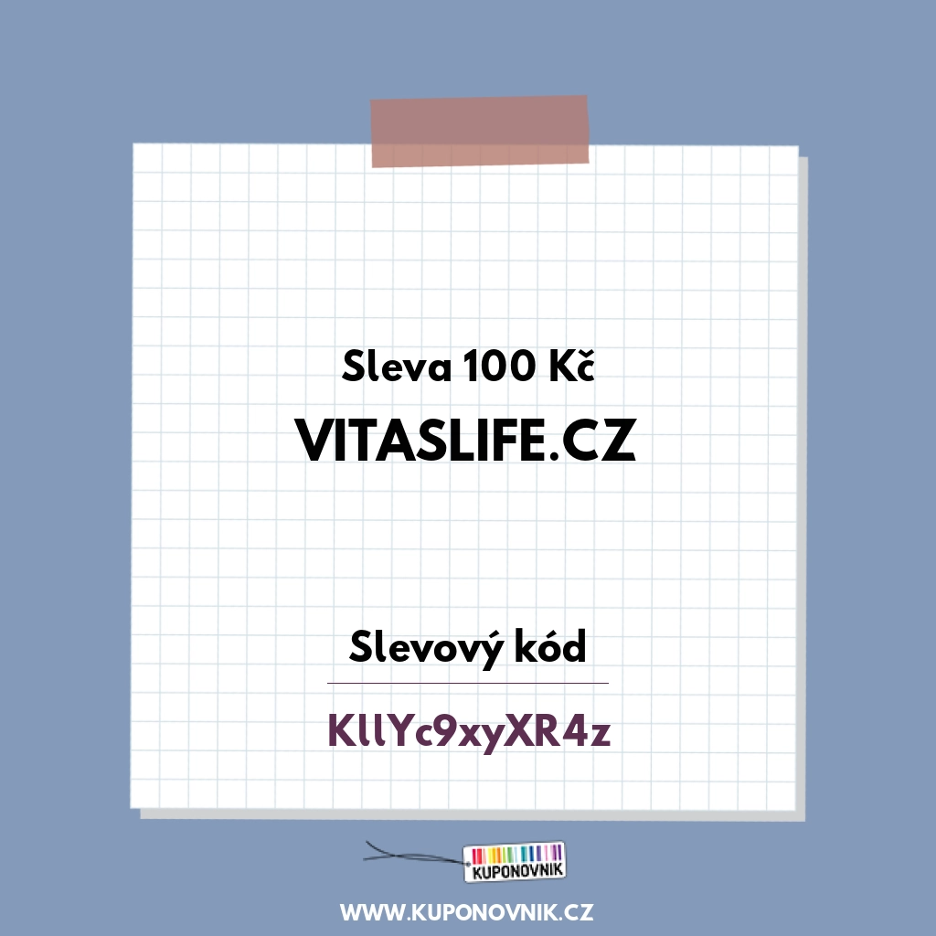 VitasLife.cz slevový kód - Sleva 100 Kč