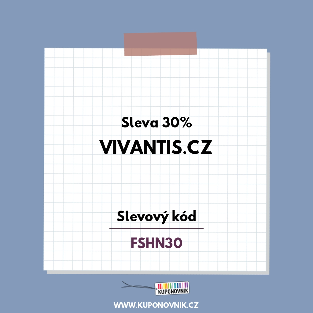 Vivantis.cz slevový kód - Sleva 30%