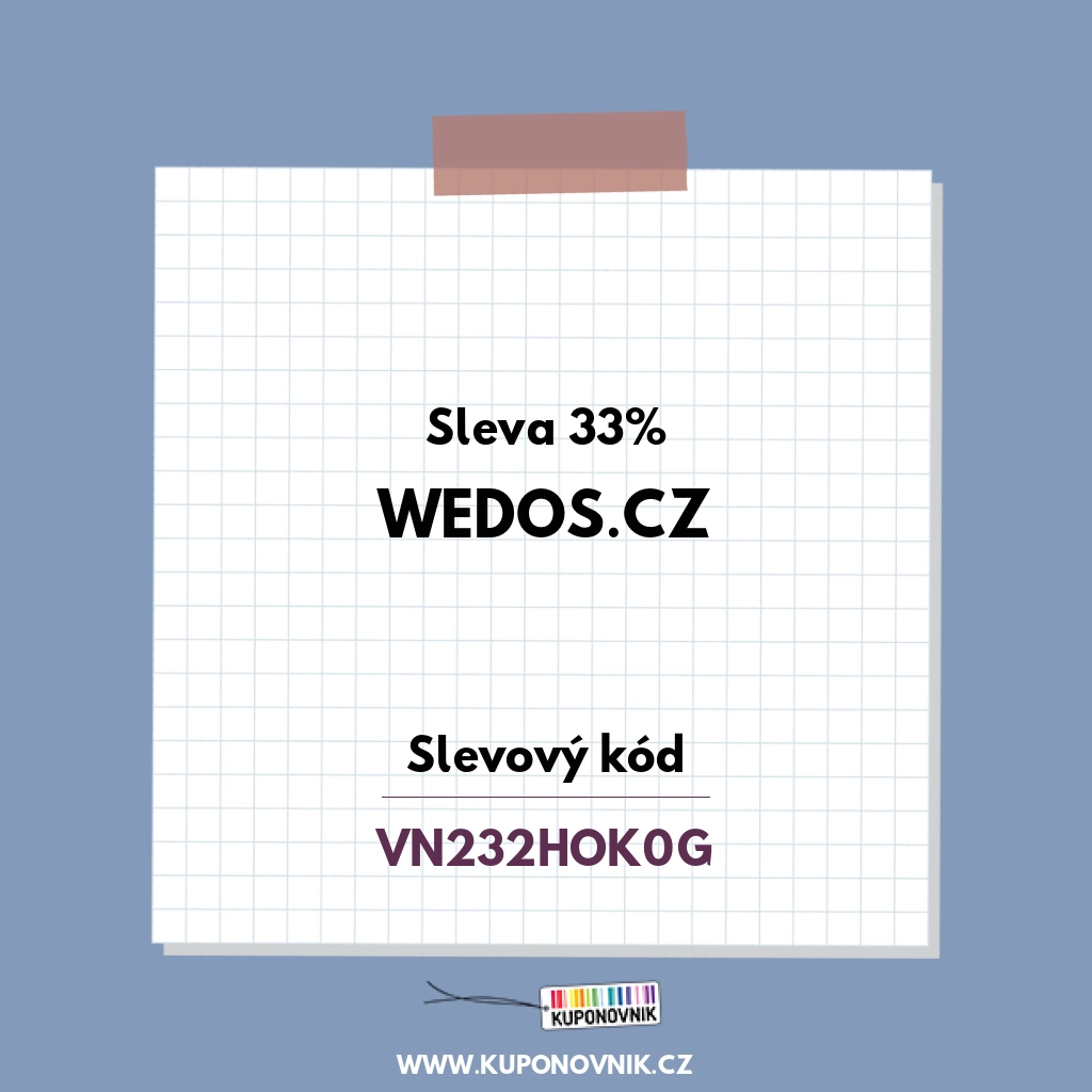 Wedos.cz slevový kód - Sleva 33%