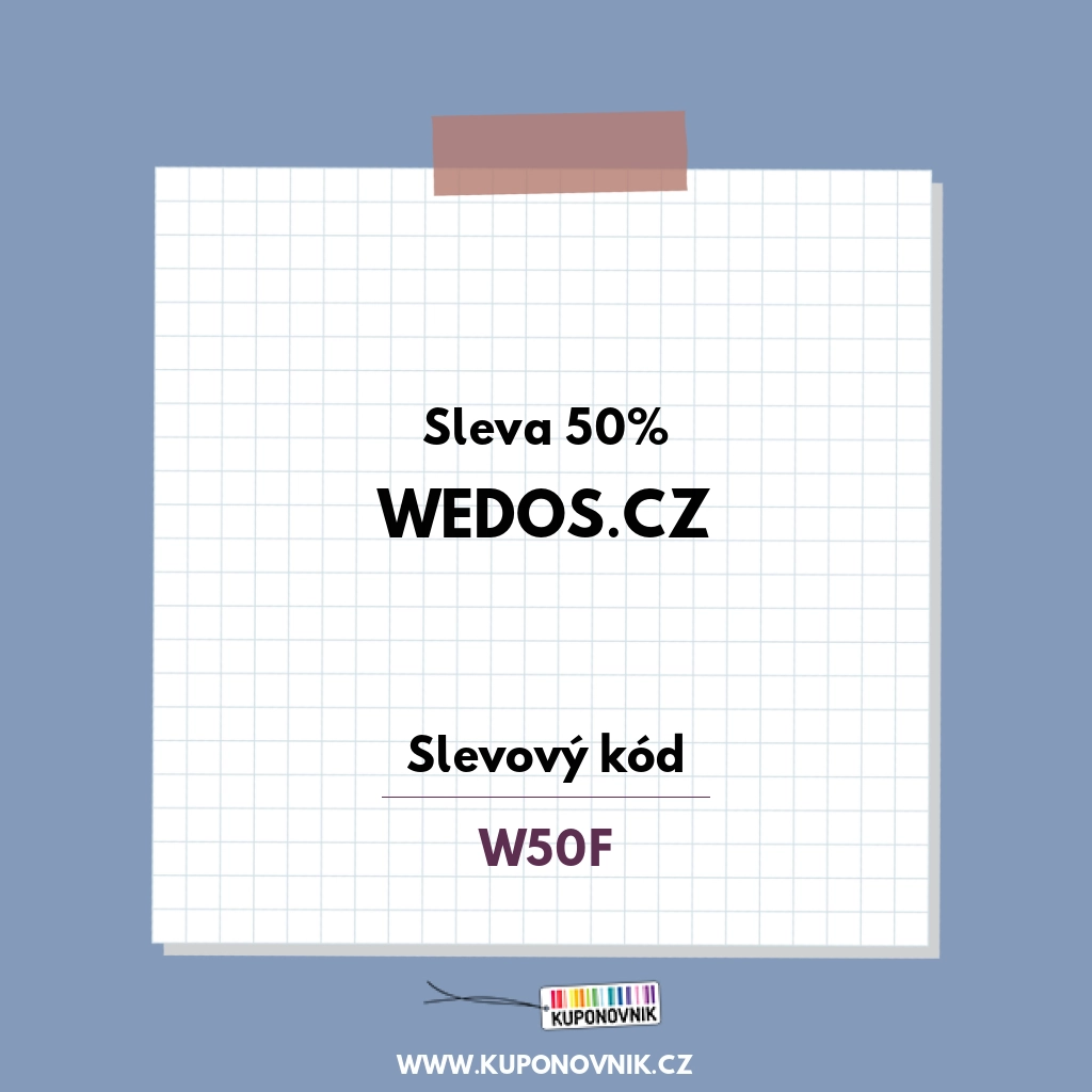 Wedos.cz slevový kód - Sleva 50%