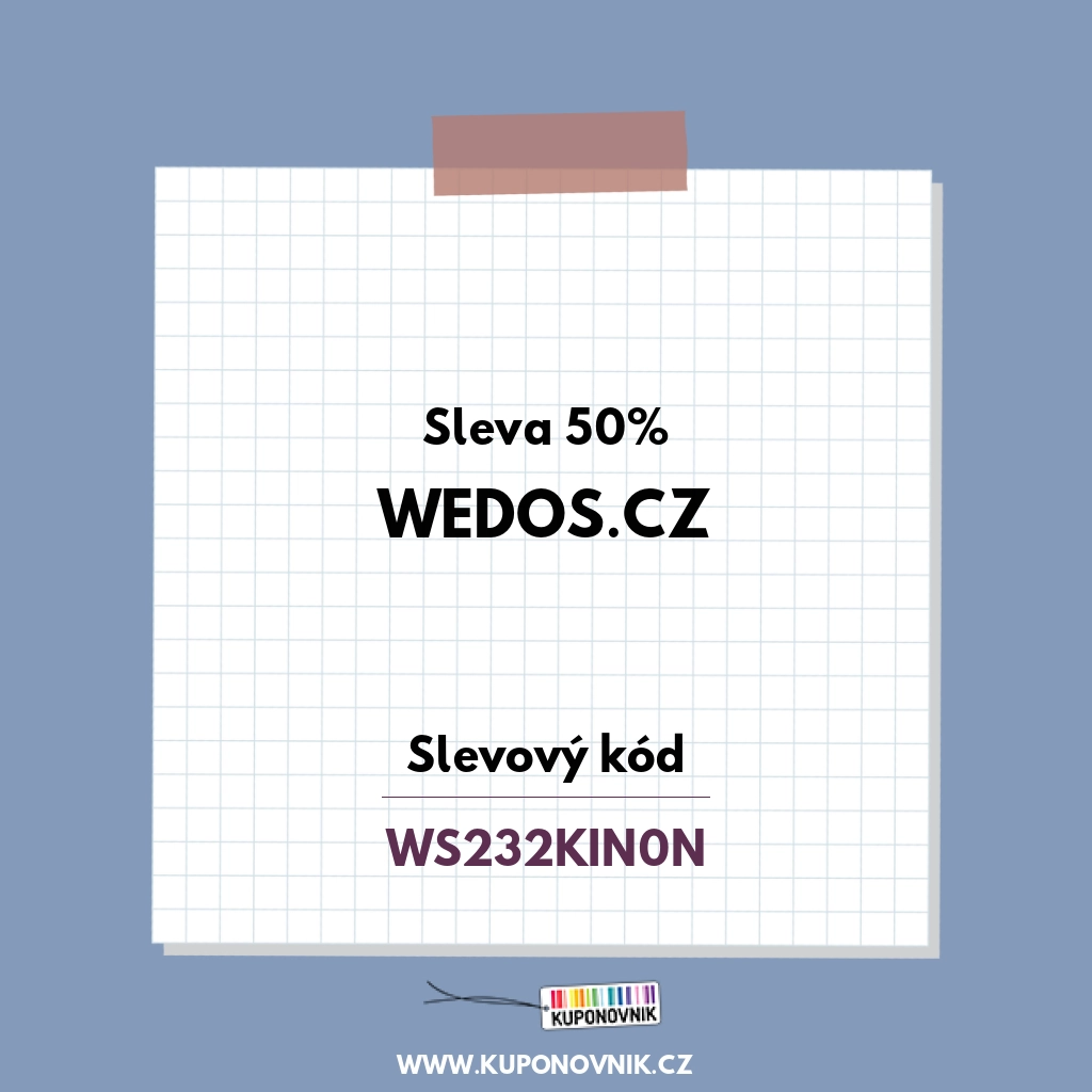 Wedos.cz slevový kód - Sleva 50%