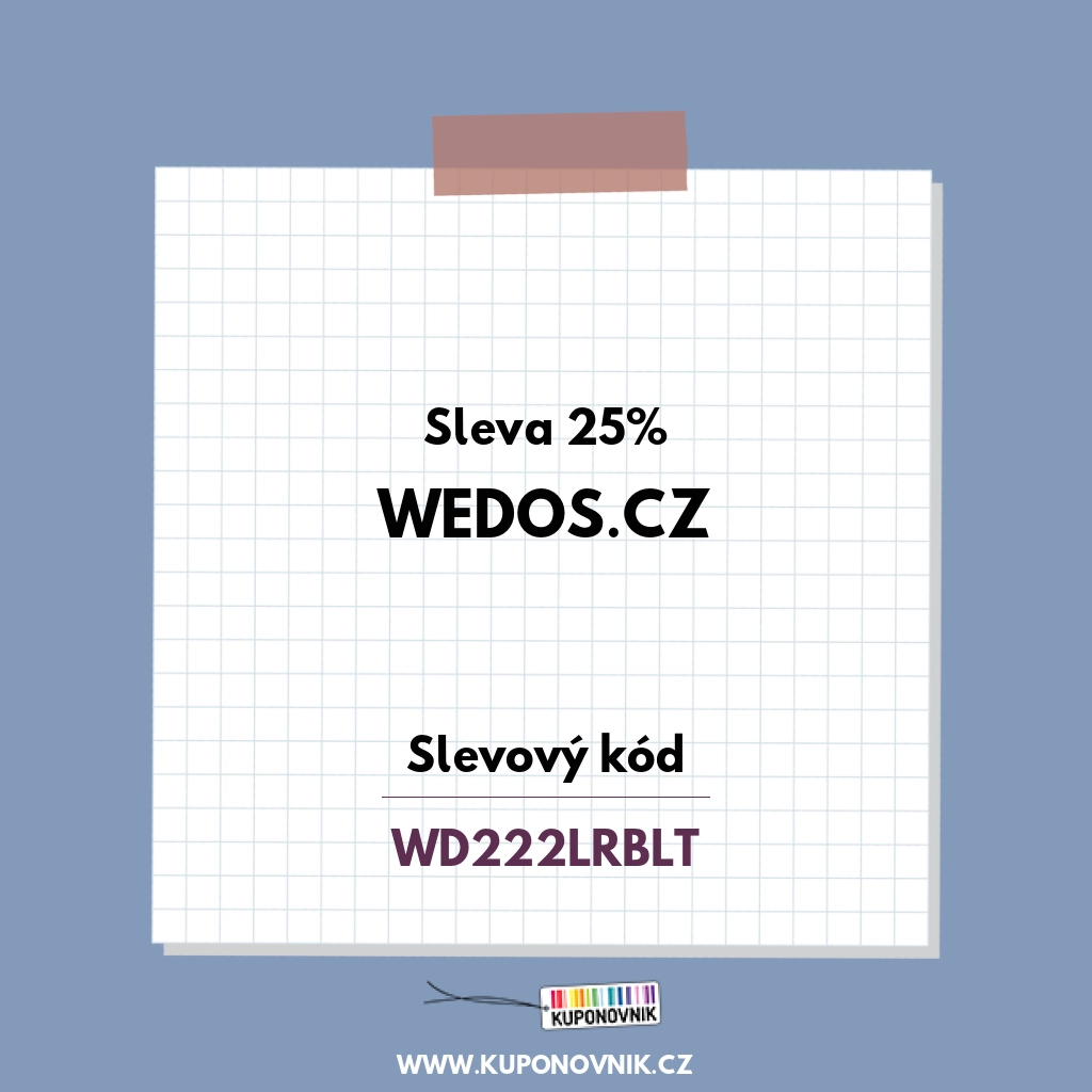 Wedos.cz slevový kód - Sleva 25%