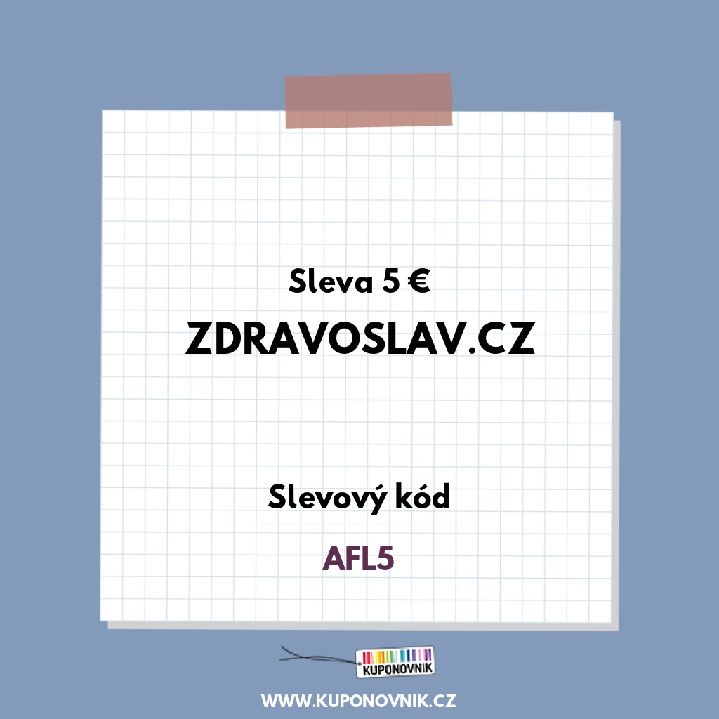 Zdravoslav.cz slevový kód - Sleva 5 €