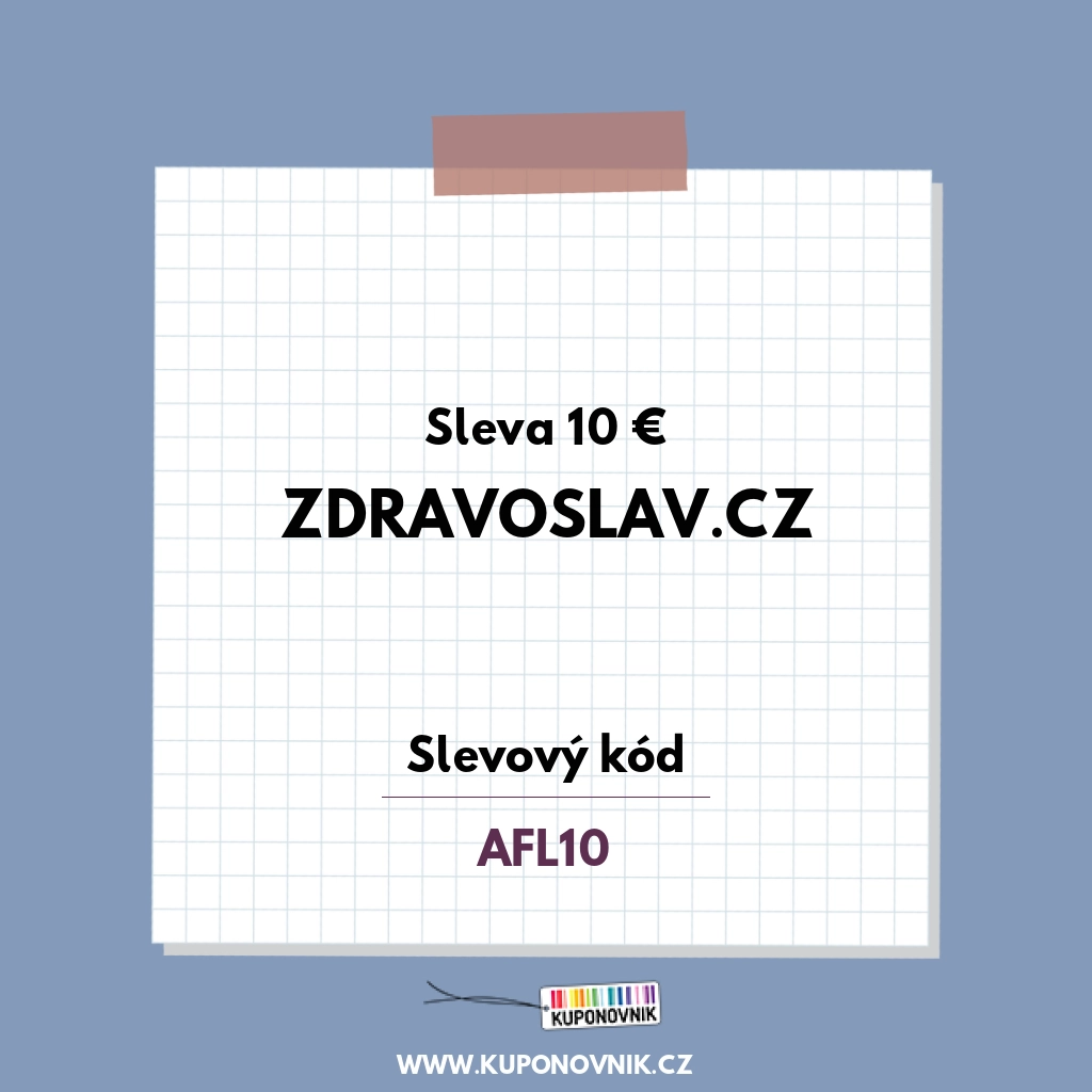 Zdravoslav.cz slevový kód - Sleva 10 €